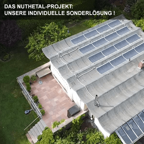 Solaranlage in Nuthetal auf einem Flachdach installiert.
